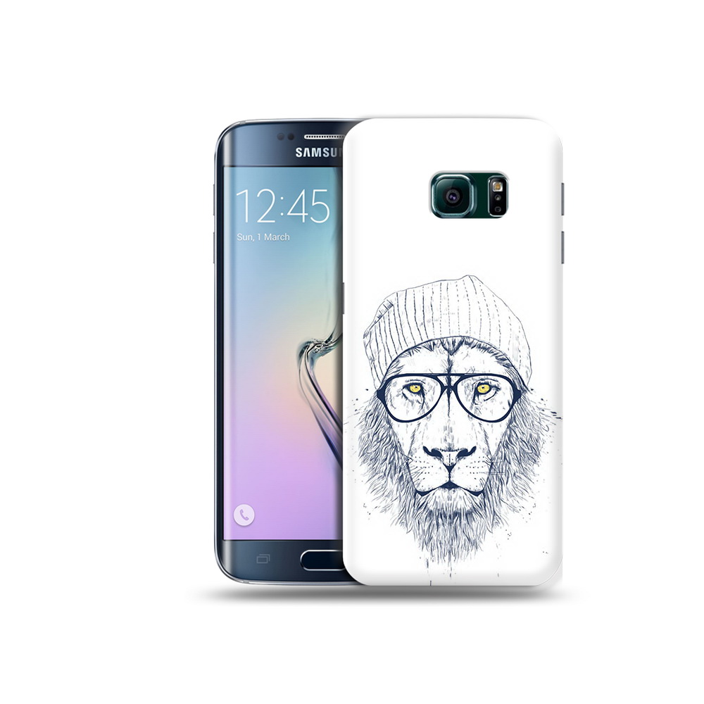 

Чехол MyPads Tocco для Samsung Galaxy S6 Edge хиппи лев, Прозрачный, Tocco
