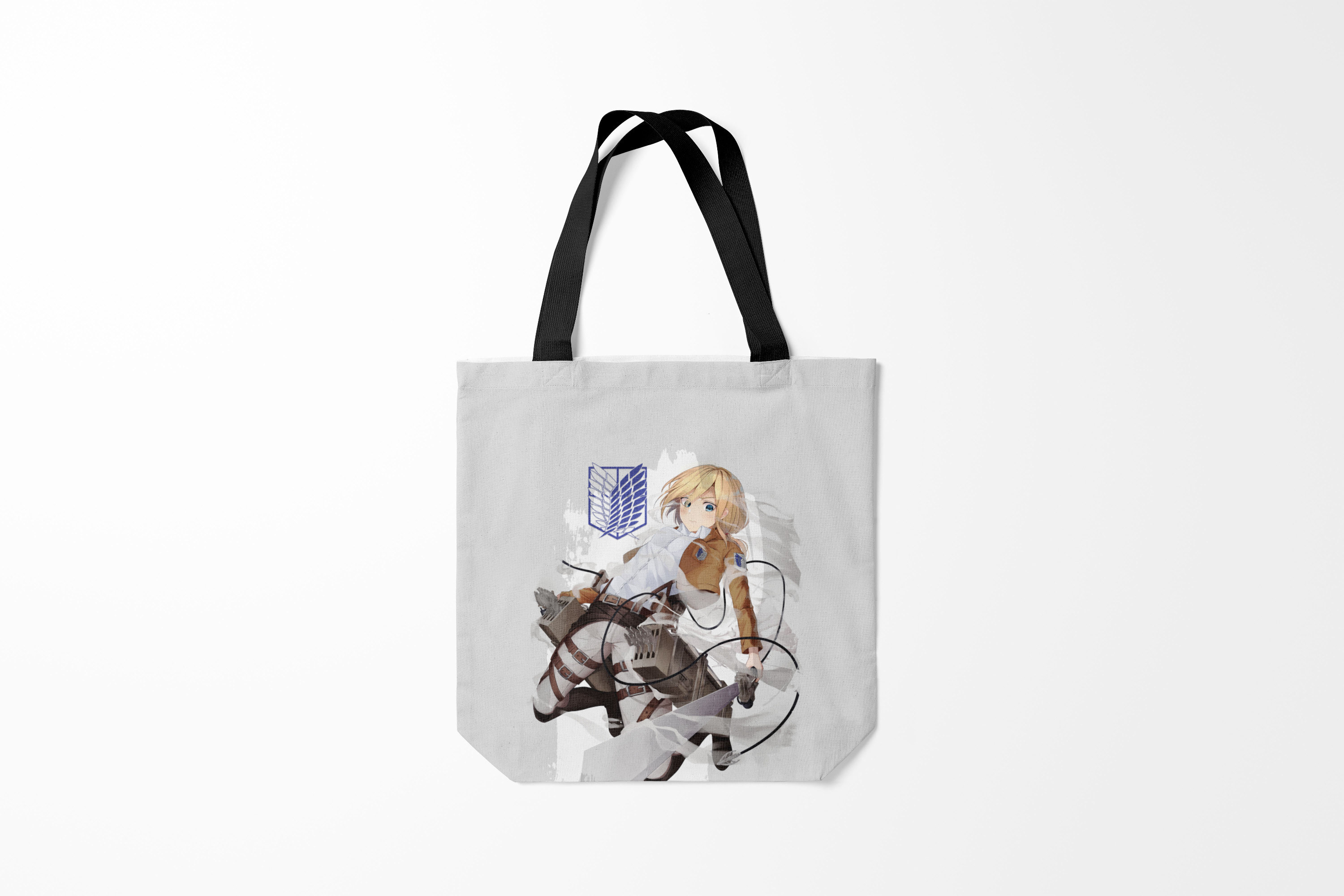 

Сумка шoппер унисекс Burnettie Атака Титанов Attack on Titan, серый, Атака Титанов Attack on Titan