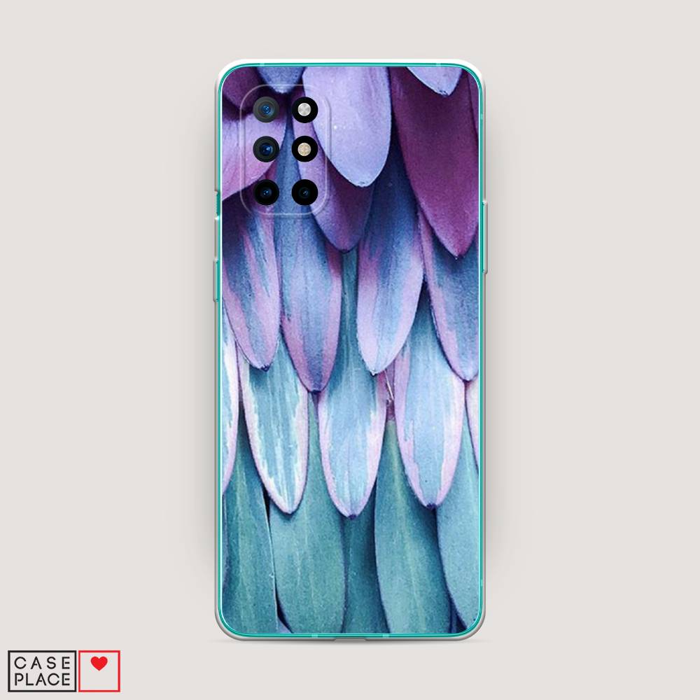 

Чехол на OnePlus 8T "Синее перо", Фиолетовый;голубой, 151150-3