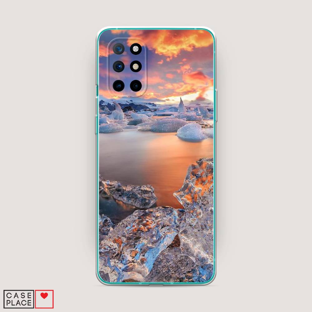 

Чехол на OnePlus 8T "Ледники", Синий;оранжевый, 151150-2
