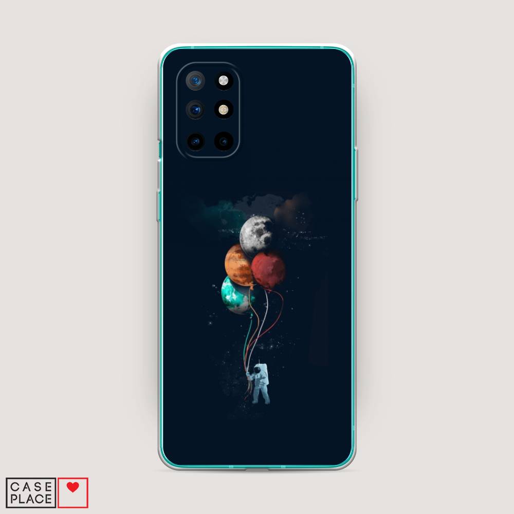 

Чехол на OnePlus 8T "Космонавт с шариками", Разноцветный, 151150-4