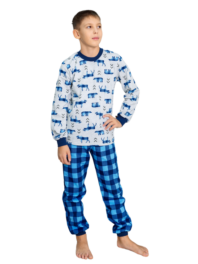 Пижама детская LIDEKO kids М70-16 цв. синий; серый р. 104