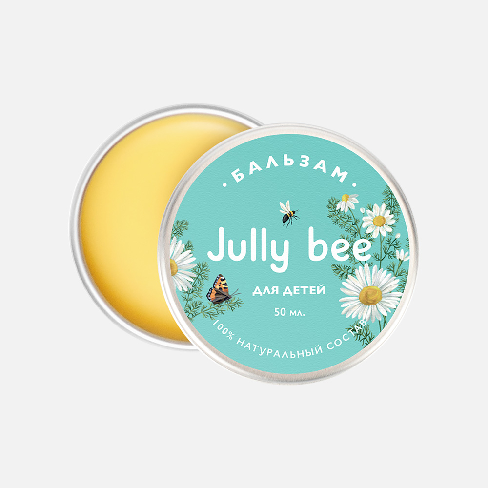 Бальзам для тела Jully Bee детский, с экстрактом ромашки, 50 мл шампунь детский с экстрактом ромашки