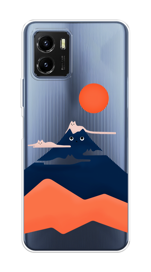 

Чехол на Vivo Y10 "Кот-гора", Черный;оранжевый, 266450-4