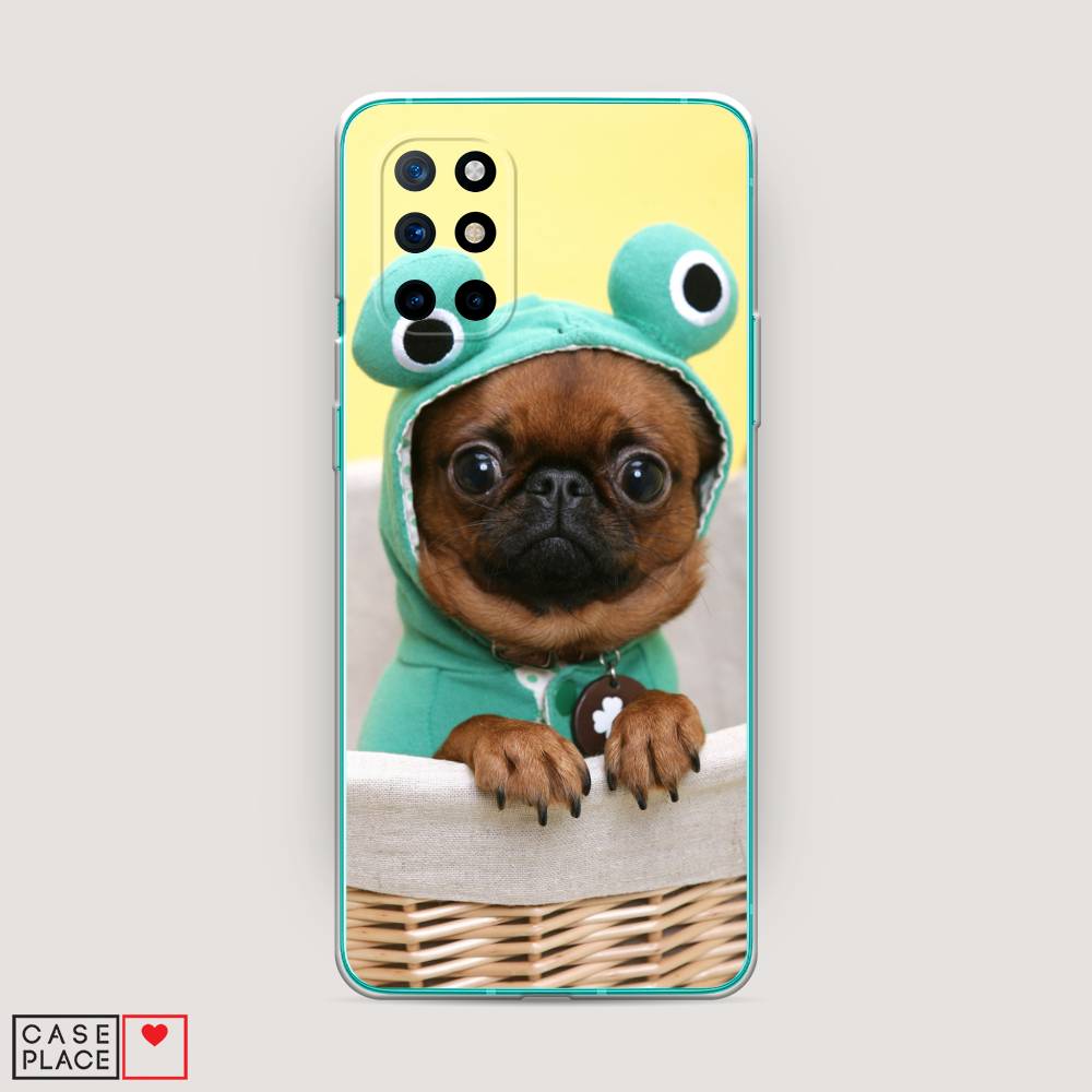 

Чехол на OnePlus 8T "Собачка в шапке лягушки", Коричневый;желтый;голубой, 151150-1