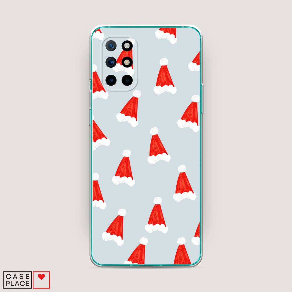 

Чехол на OnePlus 8T "Новогодние шапочки", Белый;красный;серый, 151150-5