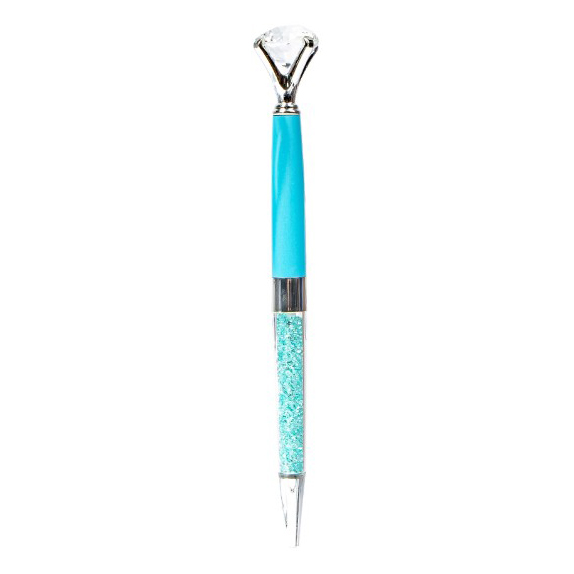 Ручка шариковая с декором With Love Кристалл цвет чернил синий в ассортименте