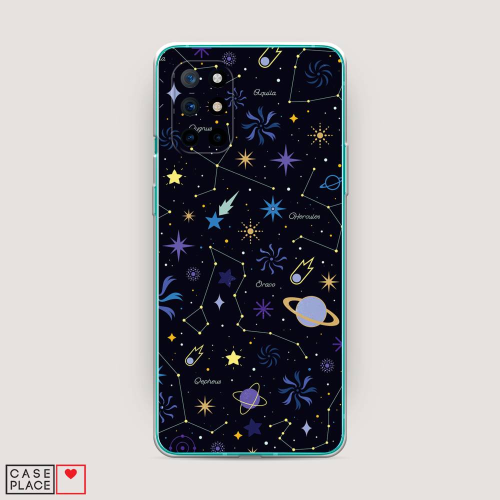 

Чехол на OnePlus 8T "Цветной космос", Желтый, 151150-2