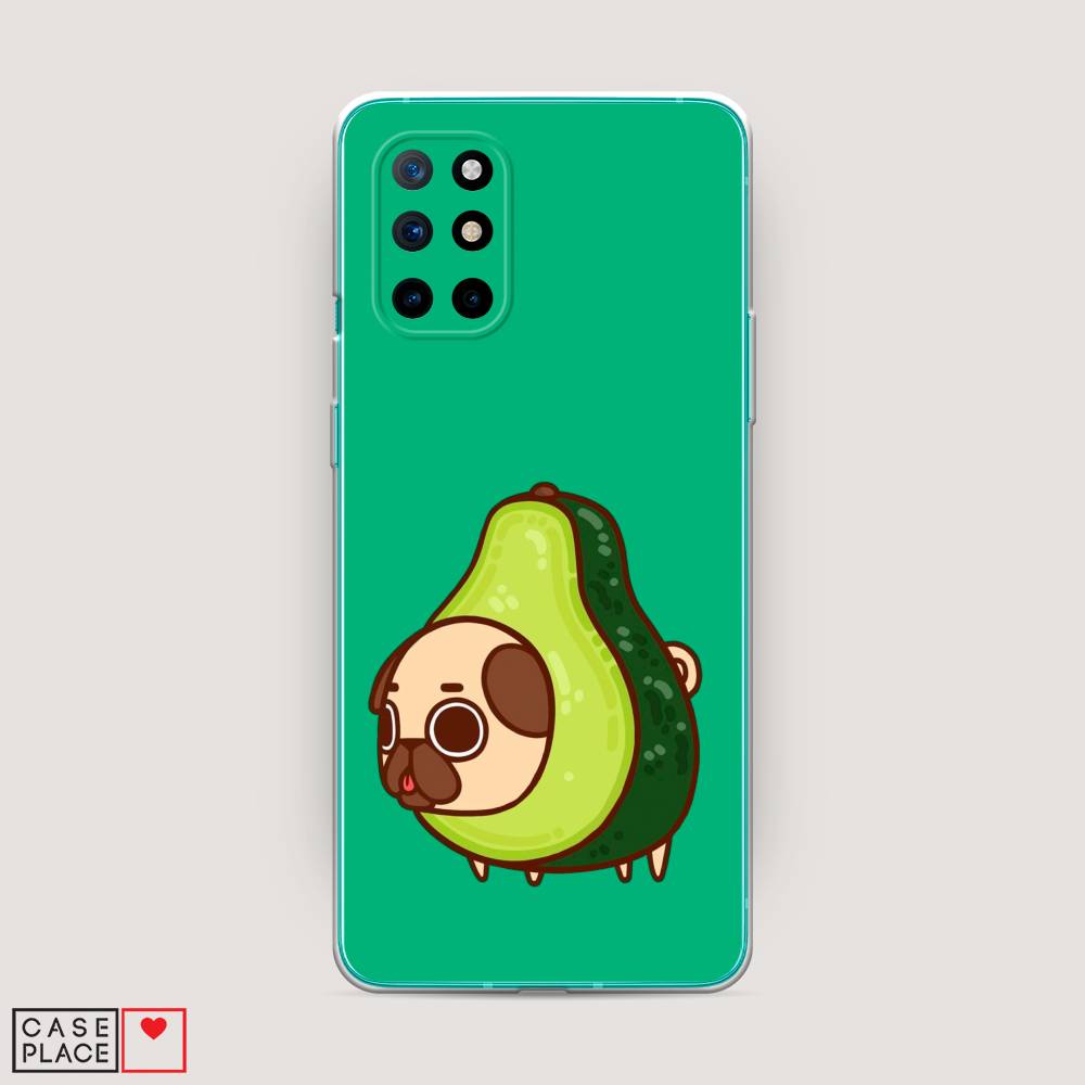 

Чехол на OnePlus 8T "Мопс авокадик", Зеленый, 151150-1