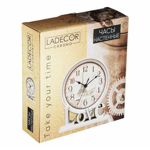 фото Часы настенные кварцевые ladecor chrono 20,6 х 18,6 х 6,1 см в ассортименте