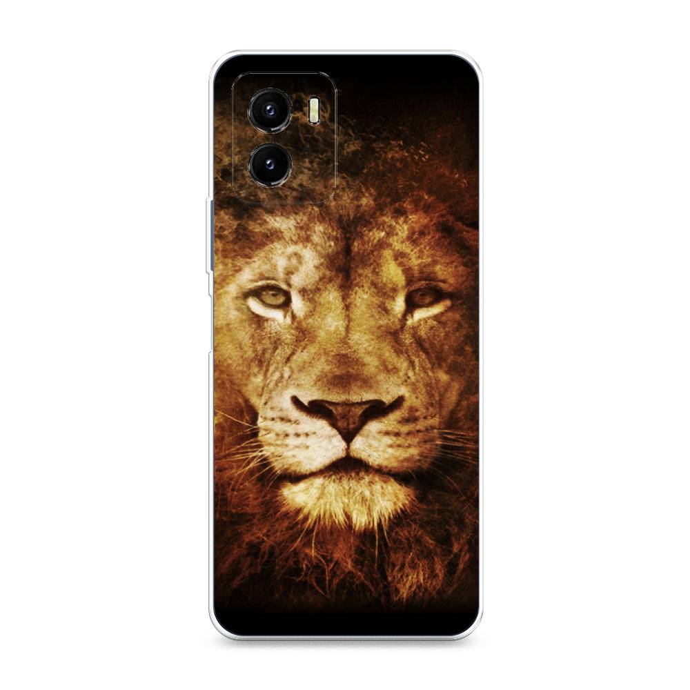 

Чехол на Vivo Y10 "Лев", Черный;коричневый;желтый, 266450-6