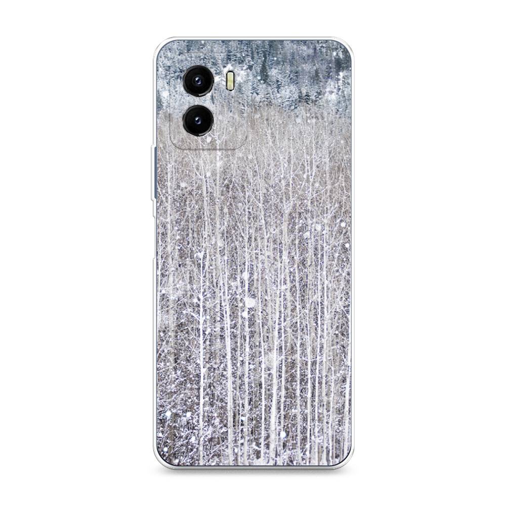 

Чехол на Vivo Y10 "Снежный лес", Бежевый;серый;белый, 266450-5