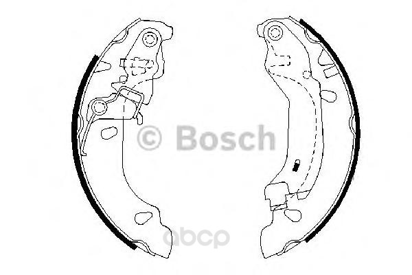 

Тормозные колодки Bosch барабанные 986487669, Колодки тормозные барабанные Bosch 0986487669 Bosch 0986487669