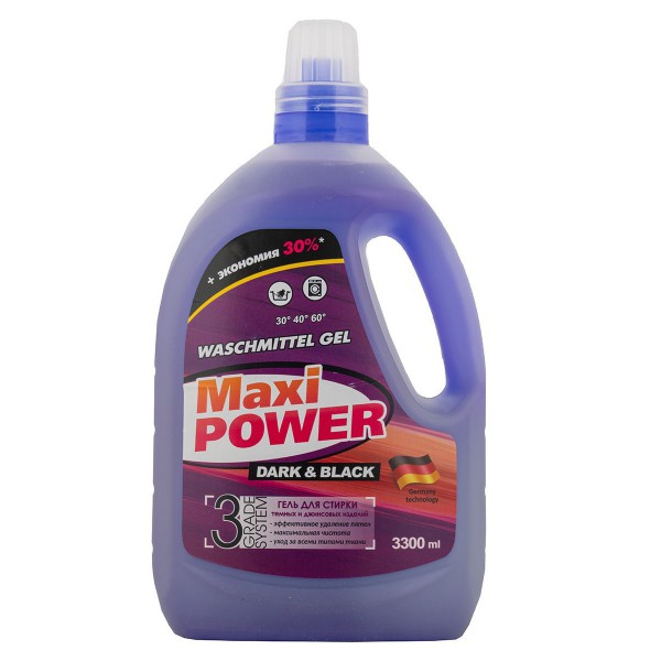 

Гель для стирки Аромика Maxi Power Dark Black для темного белья 3300 мл, Аромика