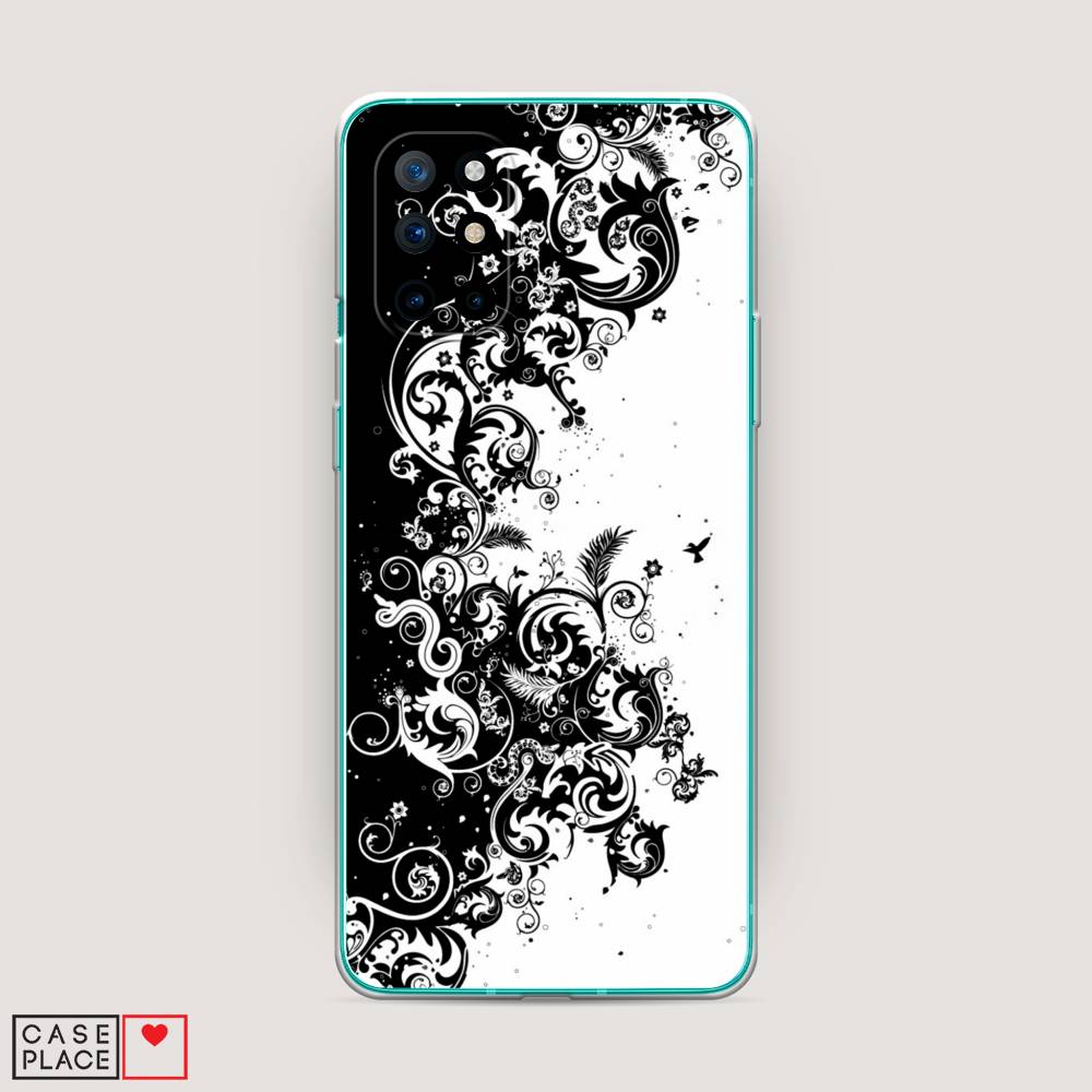 

Чехол на OnePlus 8T "Черно белый узор", Белый;черный;серый, 151150-3