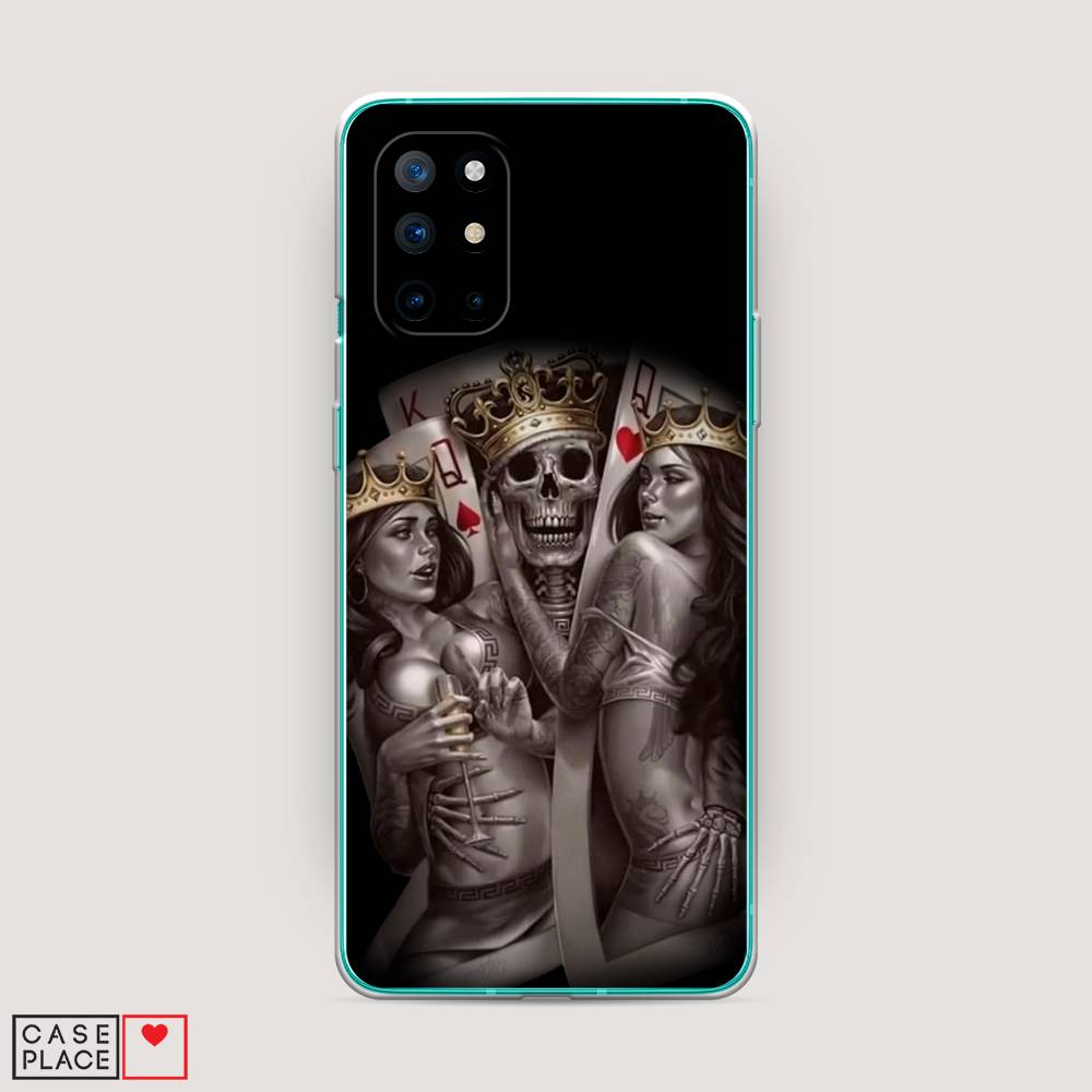 

Чехол на OnePlus 8T "Карты король и королевы", Серый;желтый, 151150-6