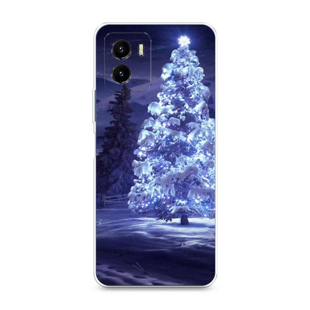 

Чехол на Vivo Y10 "Зима 4", Синий;черный;белый, 266450-2