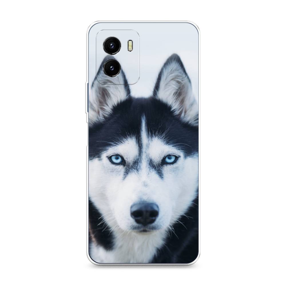 

Чехол на Vivo Y10 "Хаски 2", Синий;белый, 266450-1
