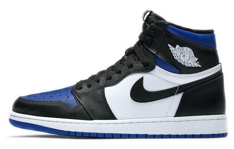 

Кеды унисекс Jordan Air Jordan 1 retro high og white royal черные 43 EU, Черный, Air Jordan 1 retro high og white royal