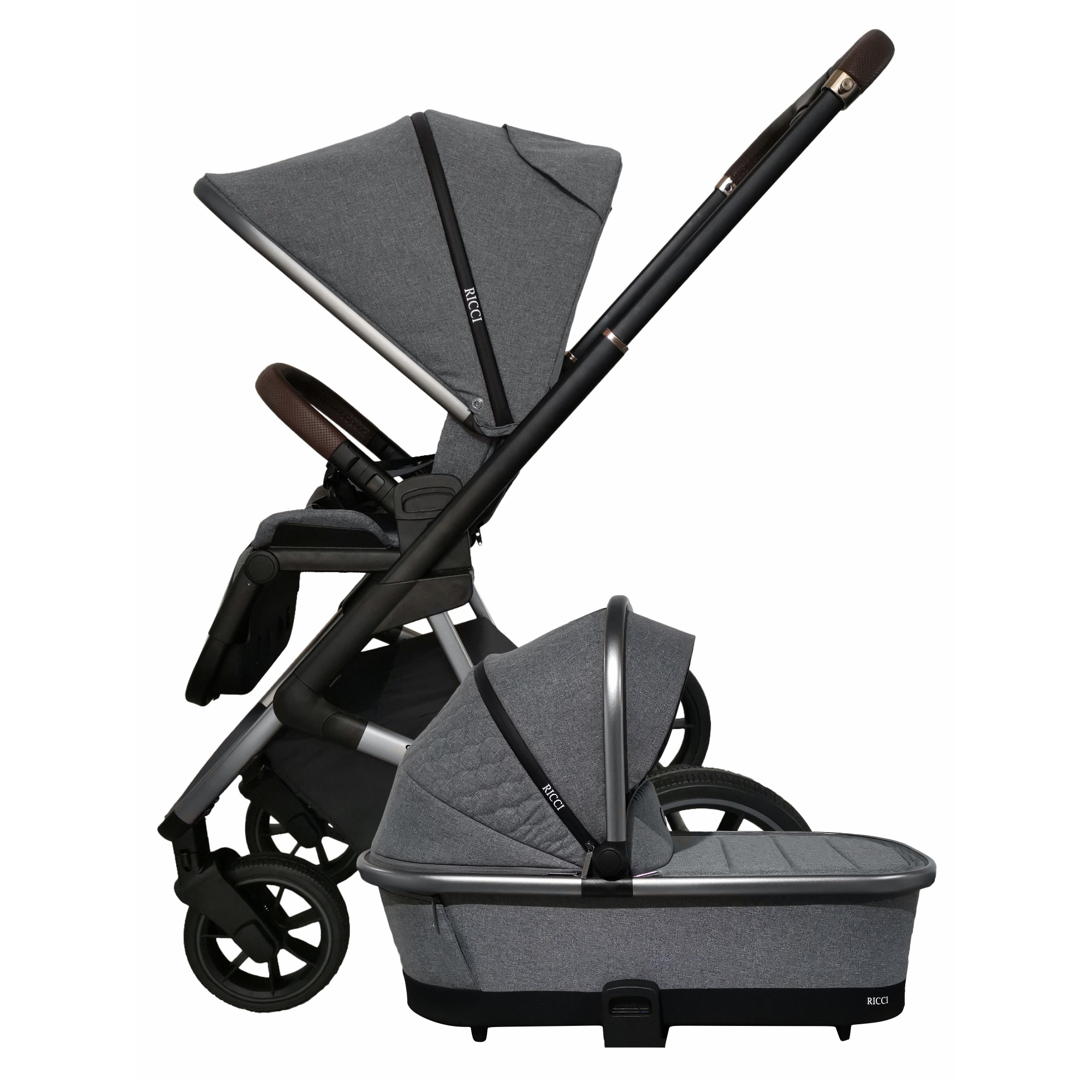 фото Коляска sweet baby 2 в 1 ricci steel grey