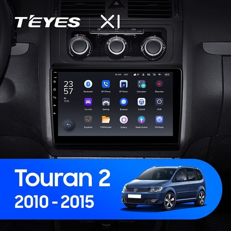 Штатная магнитола Teyes X1 4G 232 Volkswagen Touran 2 1T 2010-2015 2590000₽