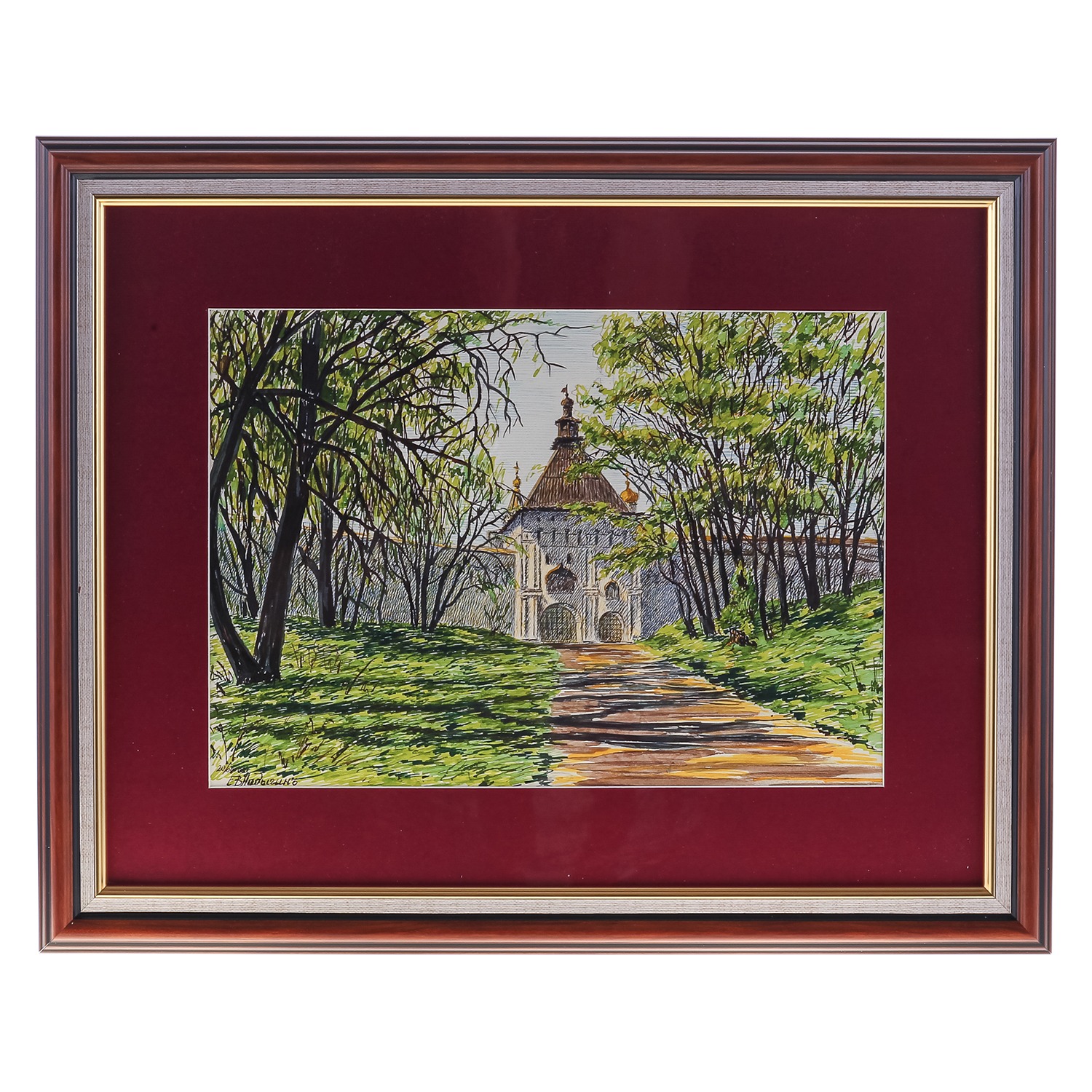 

Картина "Звенигород. Саввино-Сторожевский монастырь" 52х42 см