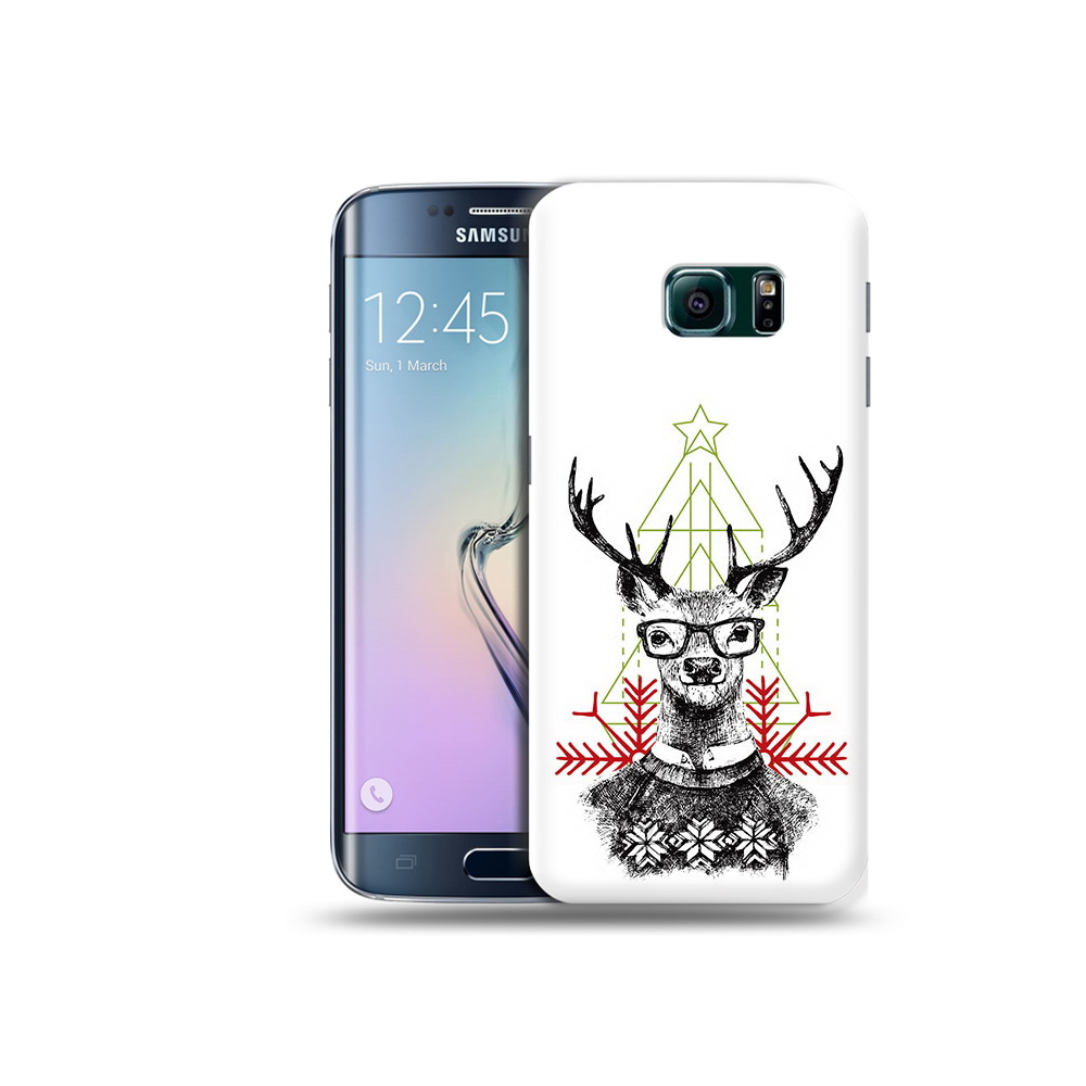 

Чехол MyPads Tocco для Samsung Galaxy S6 Edge умный олень, Прозрачный, Tocco