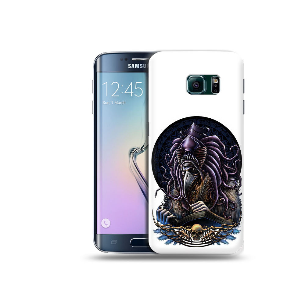 

Чехол MyPads Tocco для Samsung Galaxy S6 Edge умный ворон, Прозрачный, Tocco
