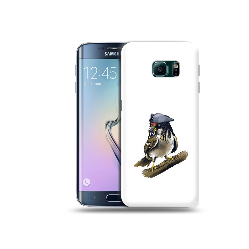 

Чехол MyPads Tocco для Samsung Galaxy S6 Edge Джек воробей, Прозрачный, Tocco
