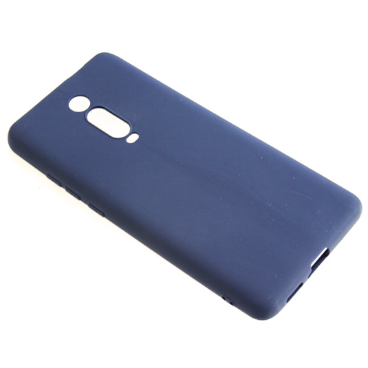 фото Силиконовый чехол tpu case матовый для xiaomi mi 9t pro синий pc