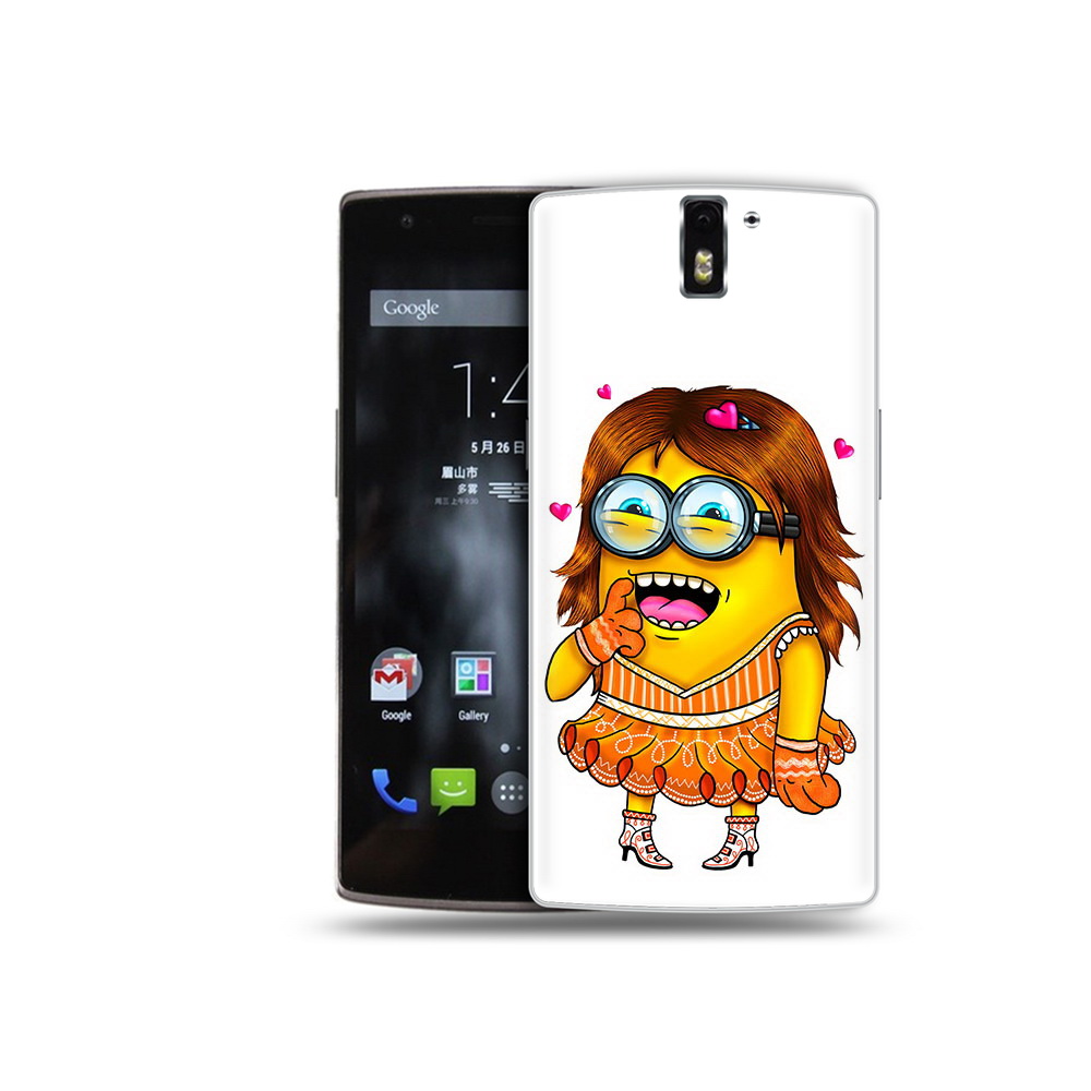 

Чехол MyPads Tocco для OnePlus One Миньон девочка, Прозрачный, Tocco