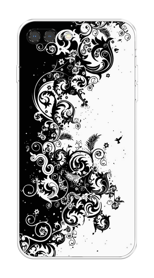 

Чехол на Apple iPhone 7 Plus "Черно белый узор", Белый;черный;серый, 10750-1
