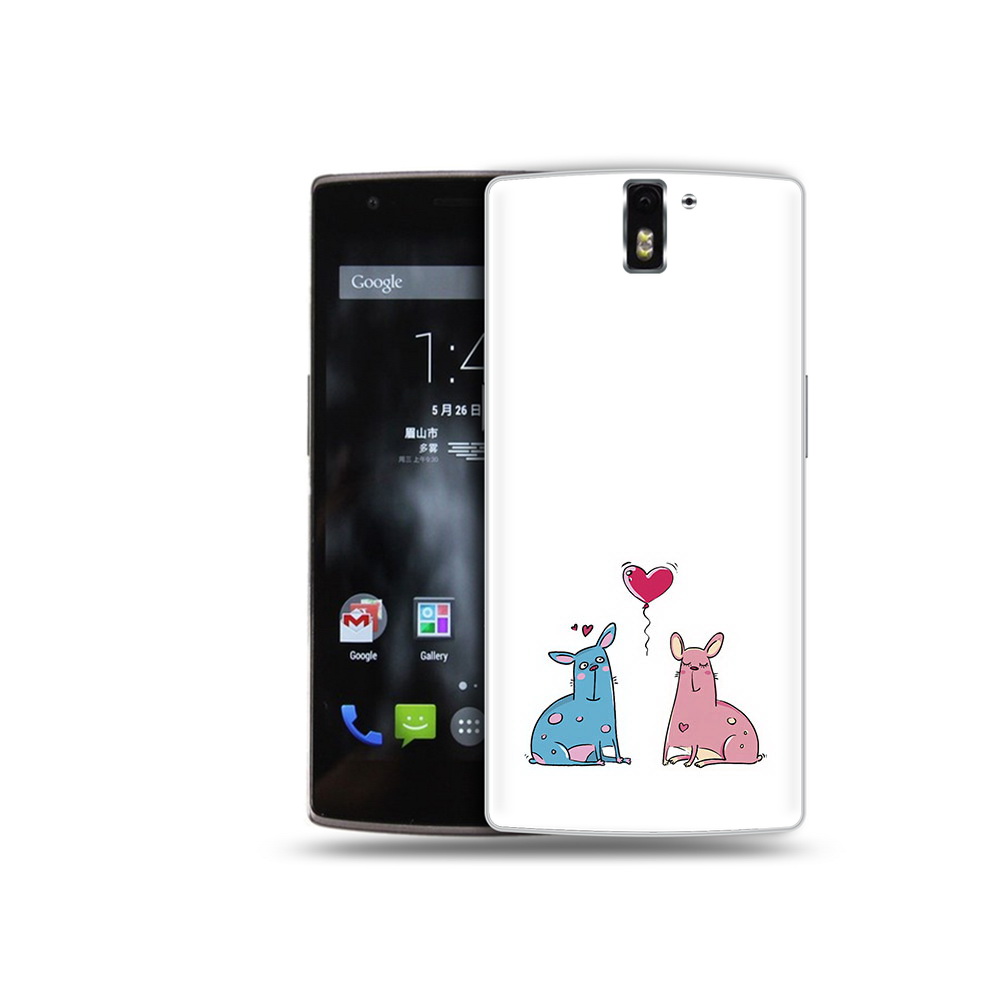 

Чехол MyPads Tocco для OnePlus One Лама любовь, Прозрачный, Tocco
