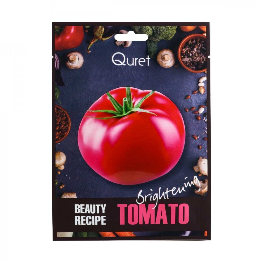 Маска для лица Quret Beauty Recipe Tomato с экстрактом томата осветляющая 25 г 132₽