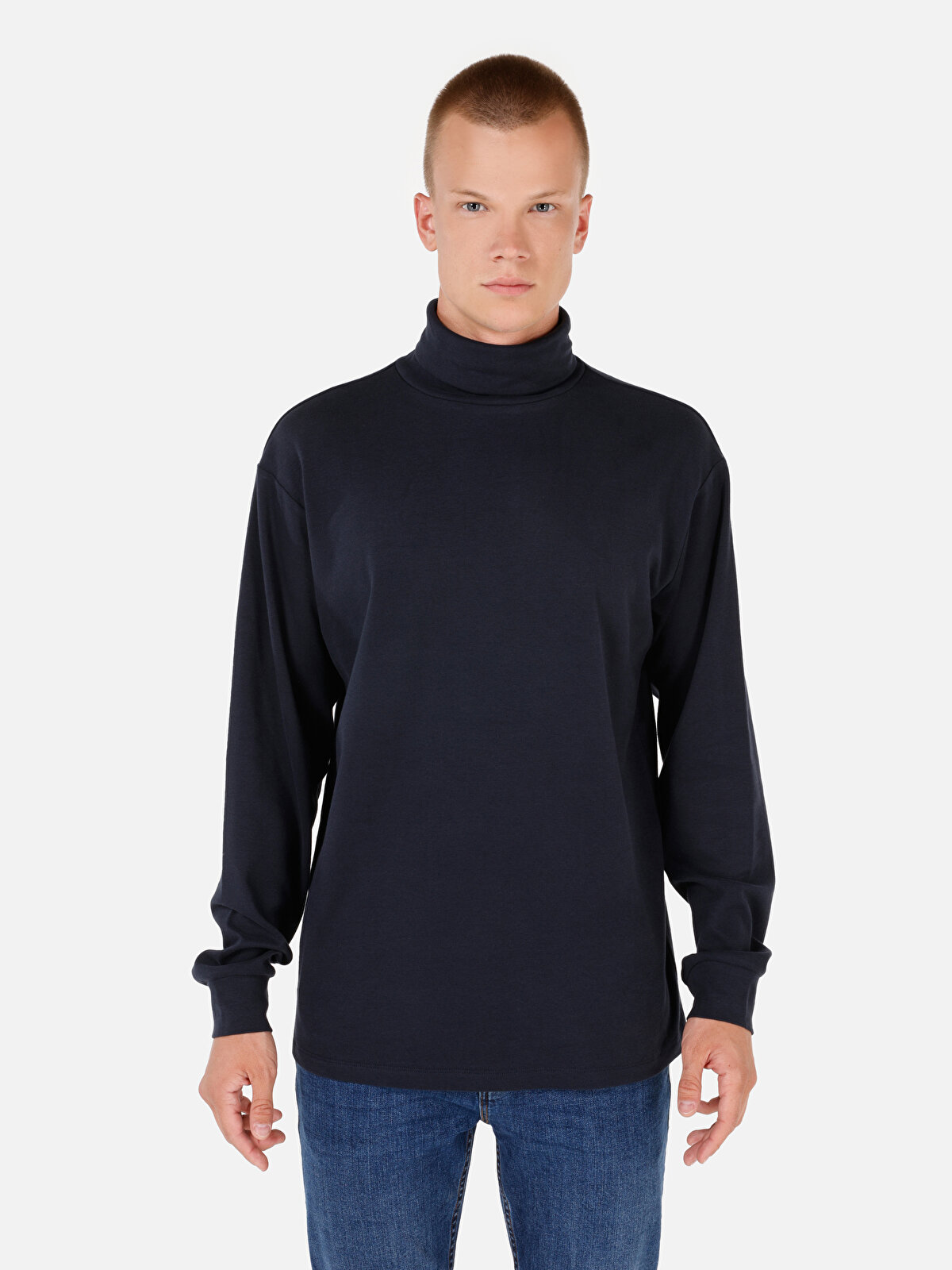 

Водолазка мужская Colin's CL1066054 синяя 2XL, Синий, CL1066054