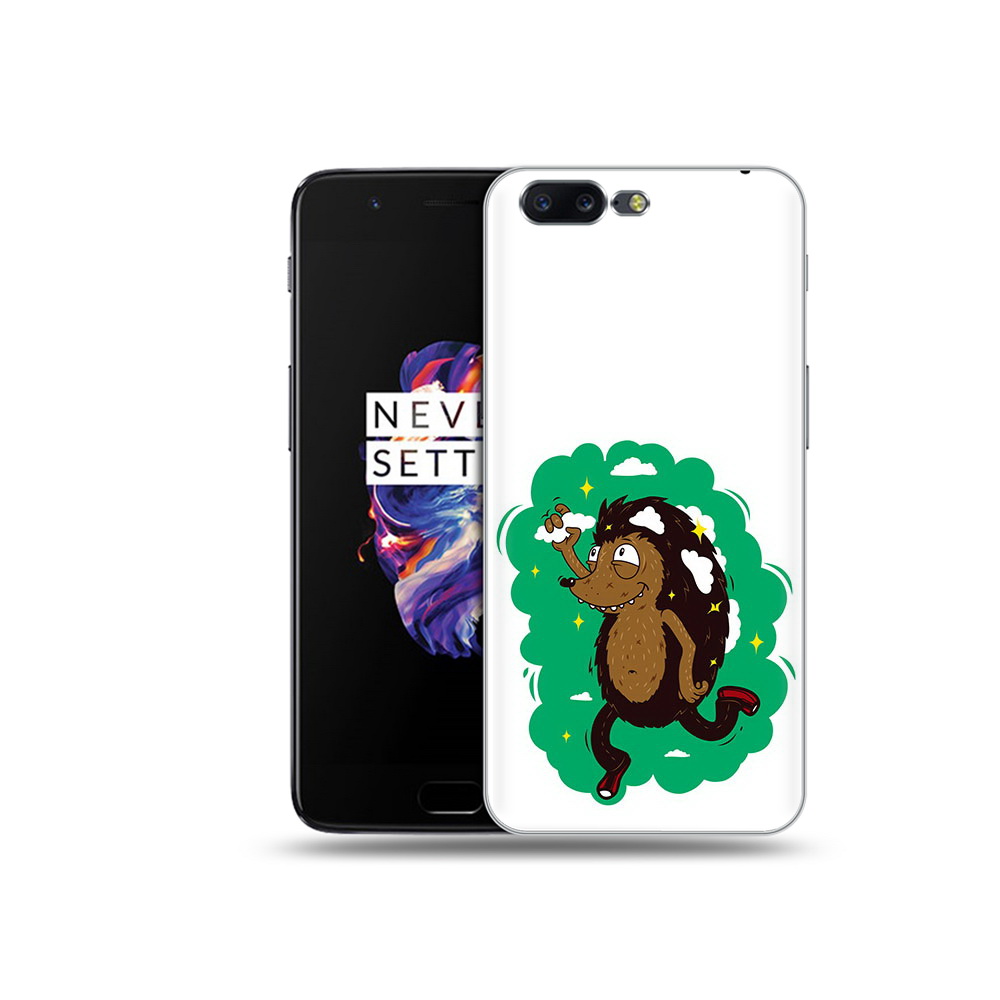 

Чехол MyPads Tocco для OnePlus 5 Ежик в облаках, Прозрачный, Tocco