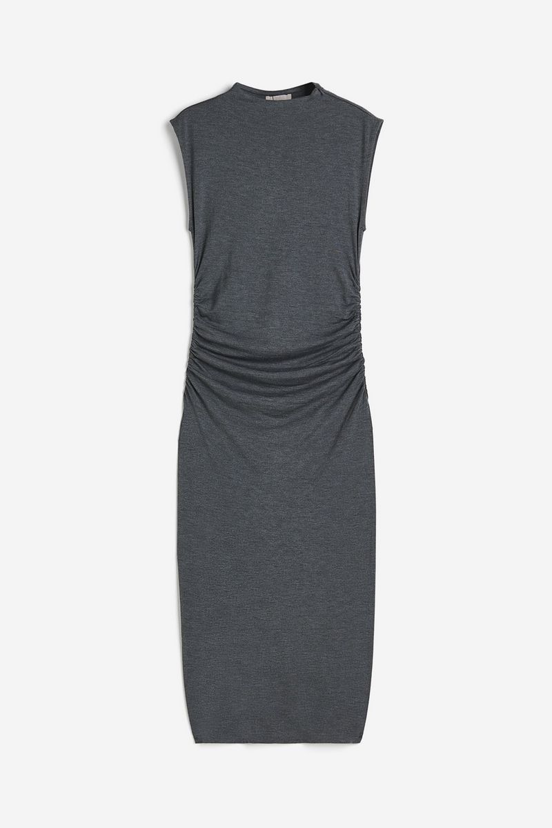 

Платье женское H&M 1154696 серое 2XL, Серый, 1154696