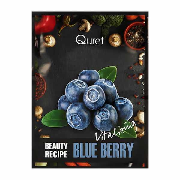 Маска для лица Quret Beauty Recipe Blueberry с голубикой, обновляющая 25 г