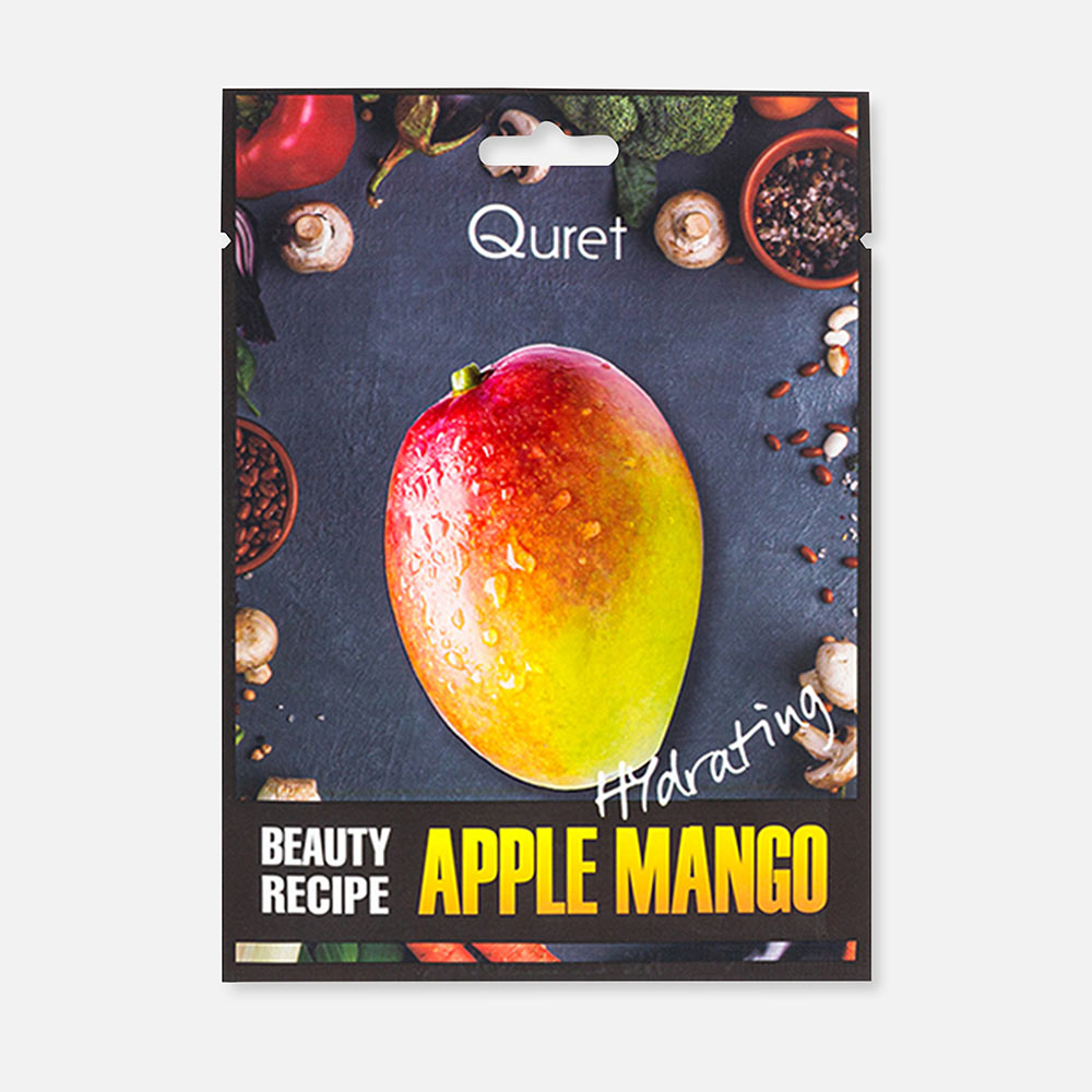 Маска для лица Quret Beauty Recipe Mango с манго увлажняющая 25 г 132₽