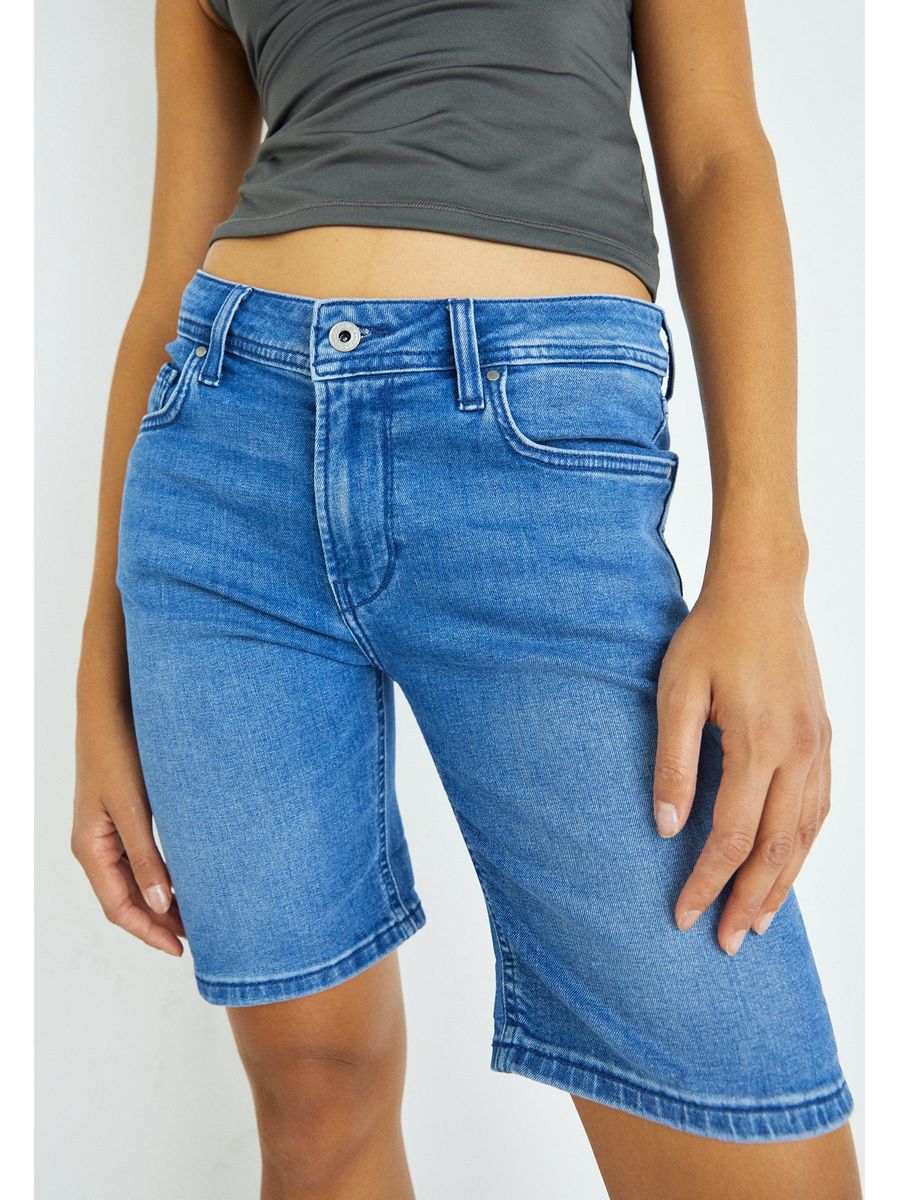 

Джинсовые шорты женские Pepe Jeans London PE121S06I синие 26, Синий, PE121S06I