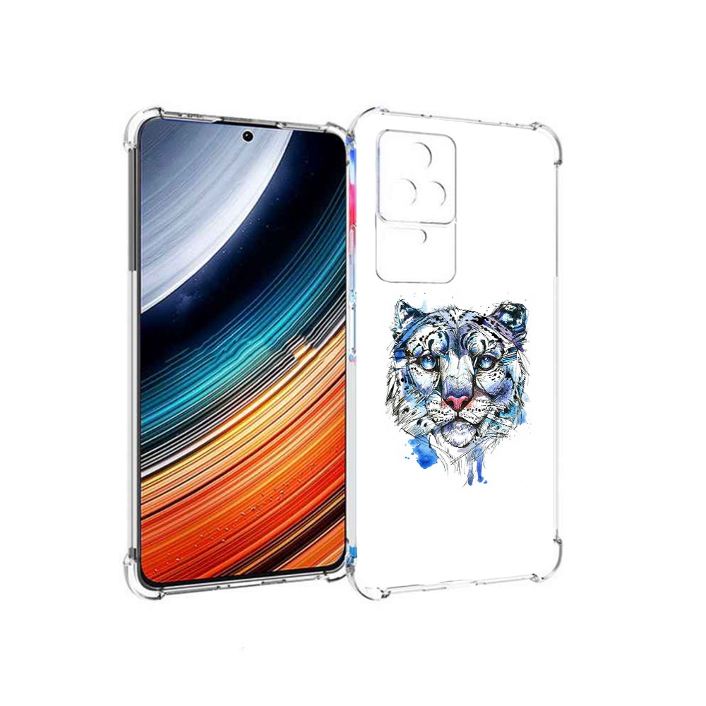 

Чехол MyPads водяной тигр для Xiaomi Redmi K40S/Poco F4, Прозрачный, Tocco