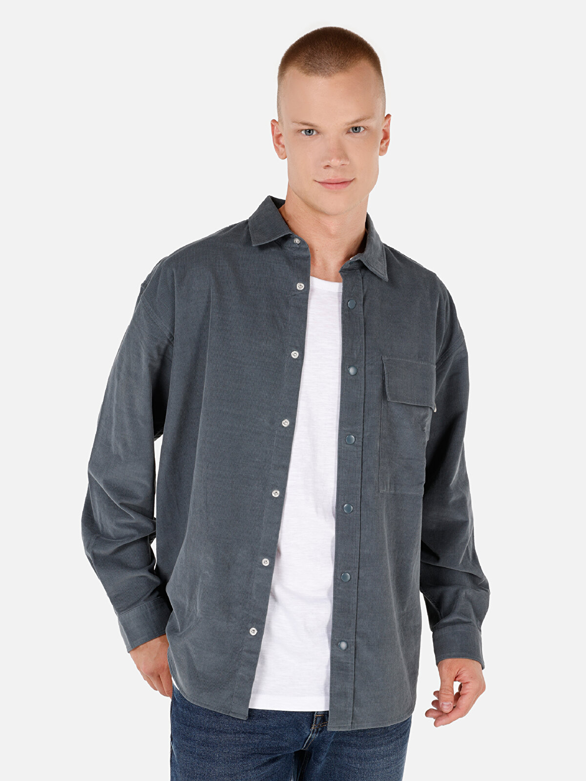 

Рубашка мужская Colin's CL1070057 зеленая 2XL, Зеленый, CL1070057