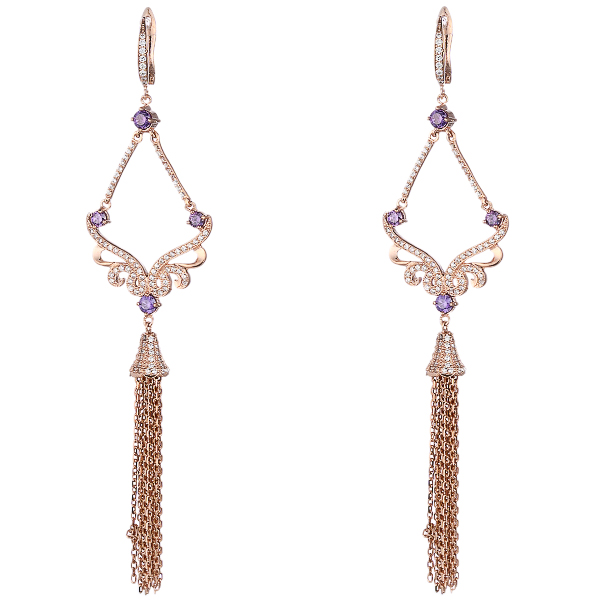 

Серьги подвески из серебра с фианитом Element47 GLE0013-42-KP_SR_001_PINK, GLE0013-42-KP_SR_001_PINK