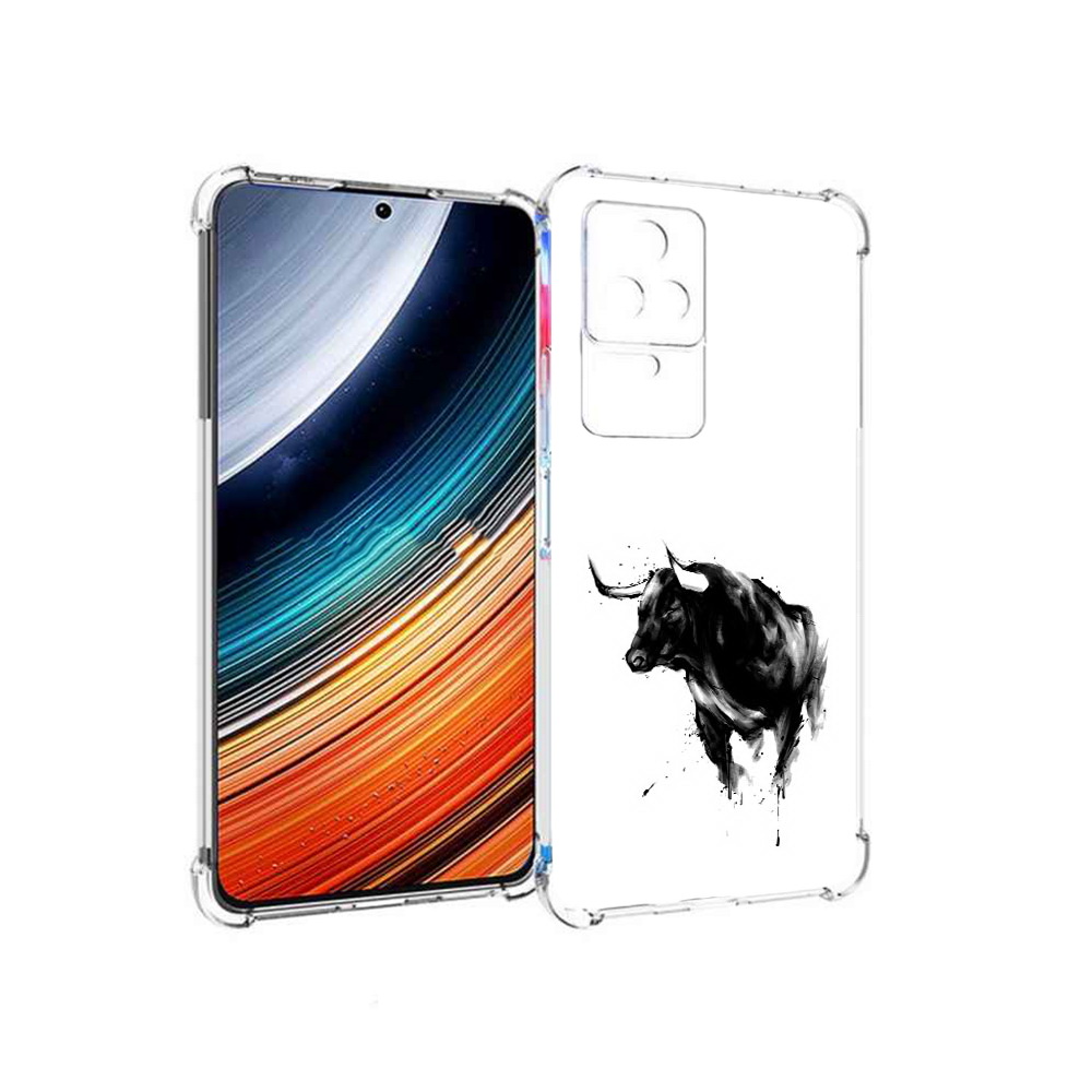 

Чехол MyPads бык для Xiaomi Redmi K40S/Poco F4, Прозрачный, Tocco