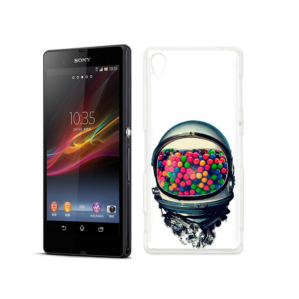 

Чехол MyPads Tocco для Sony Xperia Z шлем космонавта, Прозрачный, Tocco