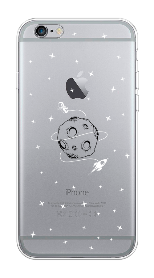 

Чехол на Apple iPhone 6/6S "Полет вокруг луны", Белый;серый;черный, 10450-2