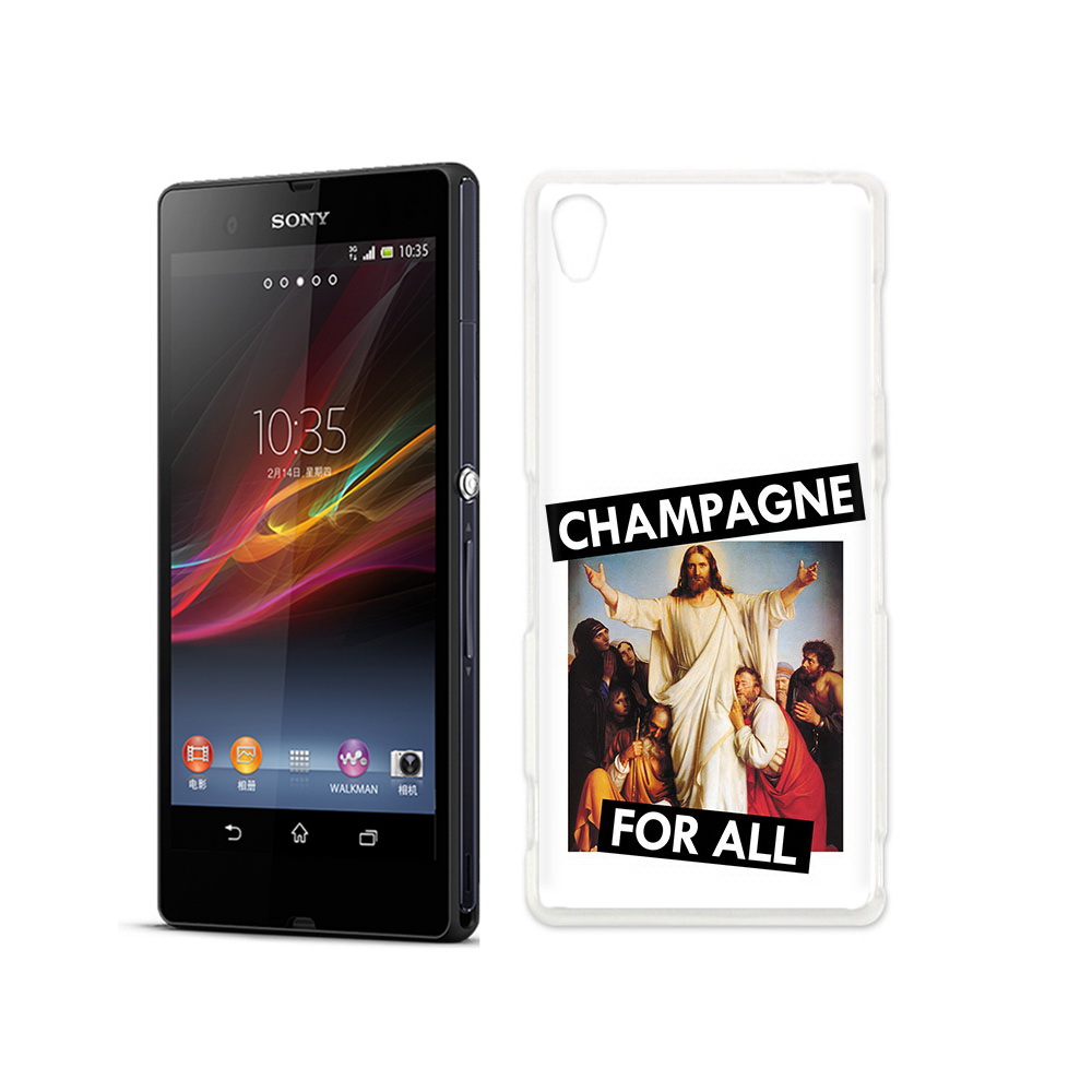 

Чехол MyPads Tocco для Sony Xperia Z шампанское, Прозрачный, Tocco