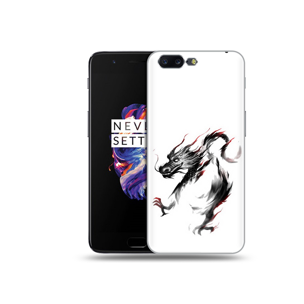 

Чехол MyPads Tocco для OnePlus 5 черный дракон, Прозрачный, Tocco