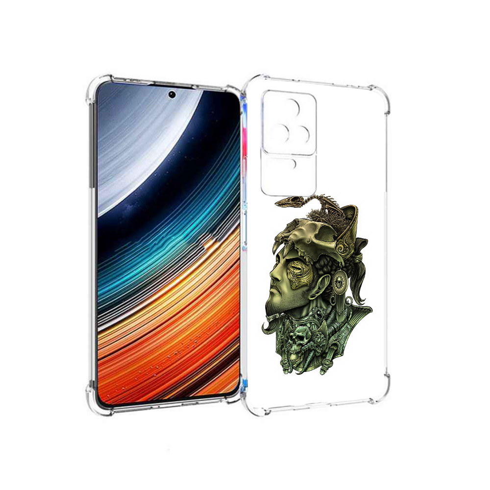 

Чехол MyPads бронзовый воин для Xiaomi Redmi K40S/Poco F4, Прозрачный, Tocco