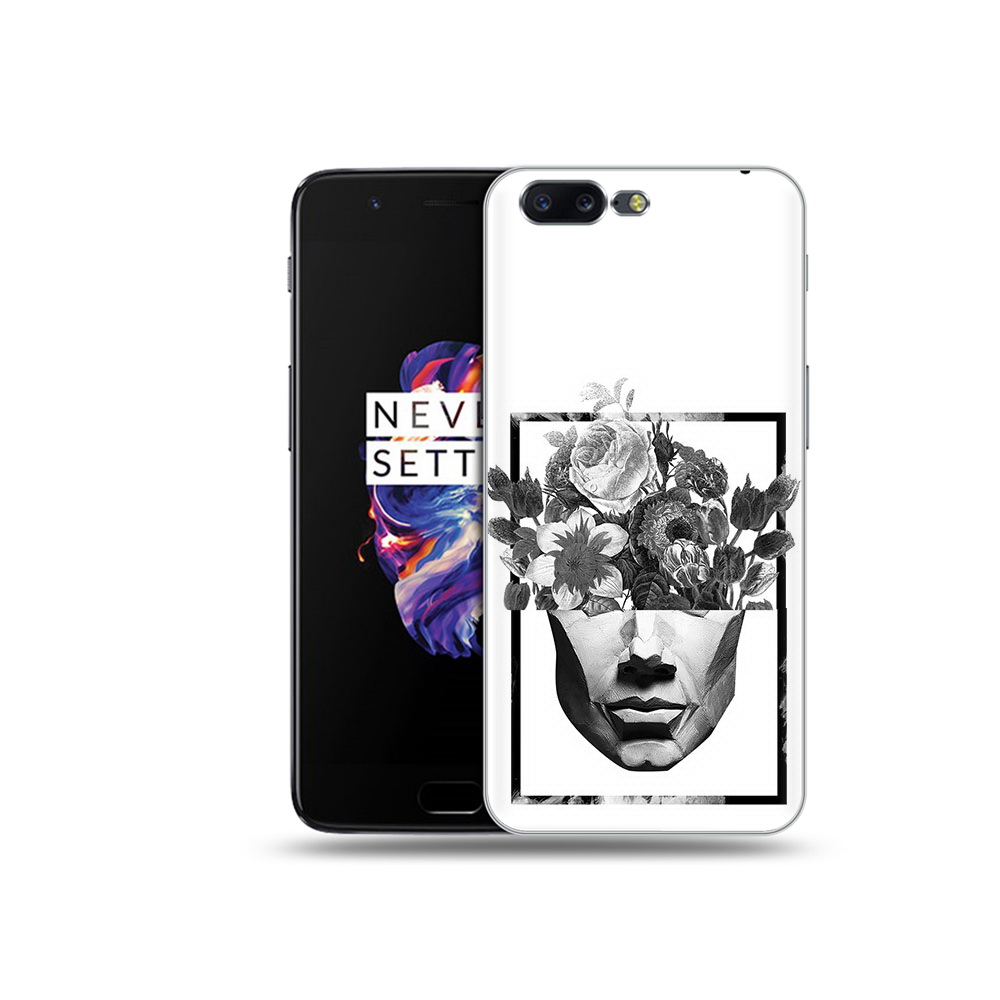 

Чехол MyPads Tocco для OnePlus 5 черно белая ваза в абстракции, Прозрачный, Tocco